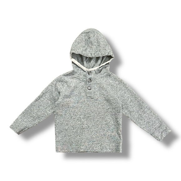Crewcuts | Marled Gray Hooded Sweatshirt (3T) 🩶 - Picture 1 of 5